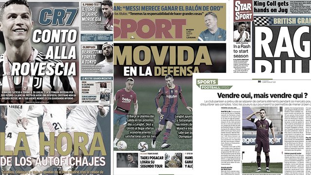 l'Italie s'enflamme pour l'avenir de Cristiano Ronaldo, le chantier du FC Barcelone en défense