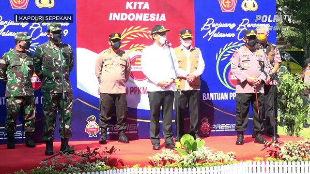 KAPOLRI SEPEKAN : Panglima TNI dan Kapolri Mengunjungi PPKM Darurat Surakarta (2/3)