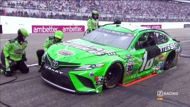 NASCAR CUP SERIES New Hampshire 2021 Start Rain Chaos Leaders Busch Truex Jr Hamlin Bowman Crash