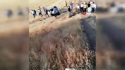 Kontrolden çıkan otomobil şarampole yuvarlandı: 3 yaralı