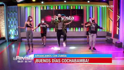 Kerley, Piki, Diana y Ronald arrancaron la semana con una rutina de zumba