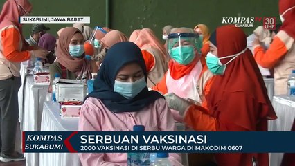 2000 Vaksinasi Di Serbu Warga Di Makodim 0607