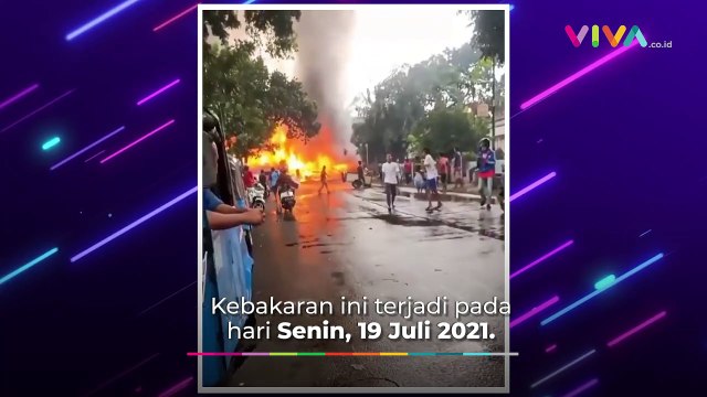 Detik-detik Api Besar Melumat Rumah di Manggarai, Tebet