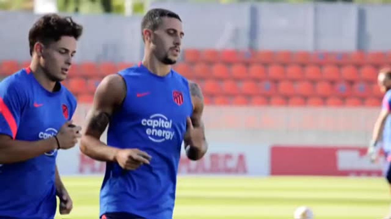 Primer entrenamiento del Atlético en la ciudad deportiva de Majadahonda