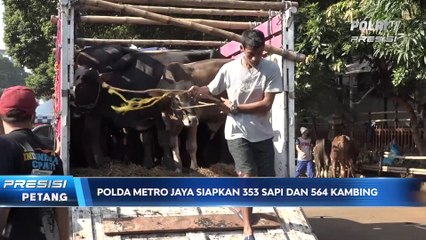 Polda metro Jaya menyambut hari Idul Adha telah menyiapkan kurban 353 sapi dan 564 kambing-