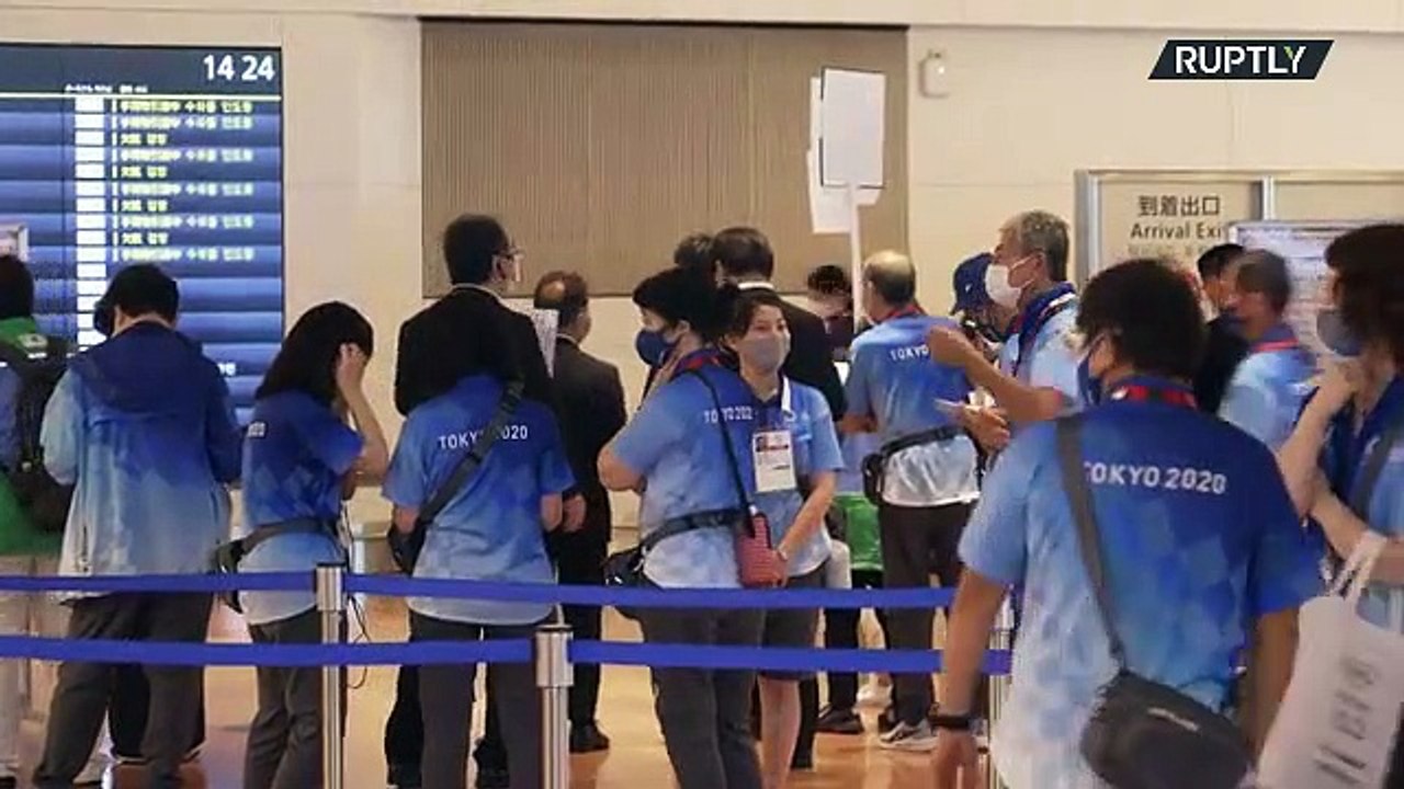 Japan: Athletes arrive in Tokyo ahead of Olympic games 