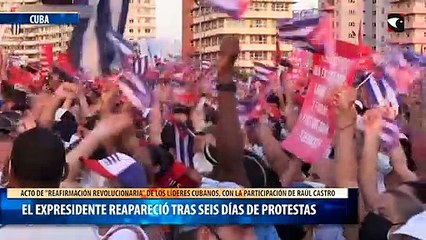 El expresidente reapareció tras seis días de protestas