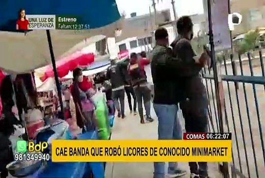 Comas: Cae banda que robó licores en minimarket cuando bebían en un parque