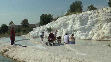 Pamukkale, salgın sonrası dönemin en yüksek ziyaretçi sayısına ulaştı