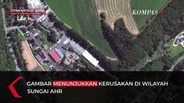 Citra Satelit Kerusakan akibat Banjir di Sebagian Wilayah Jerman