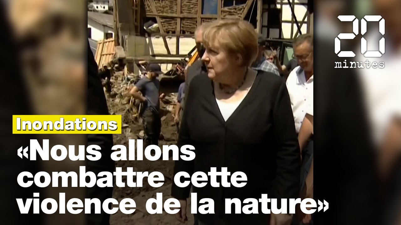 Inondations: Angela Merkel appelle à combattre la violence de la nature