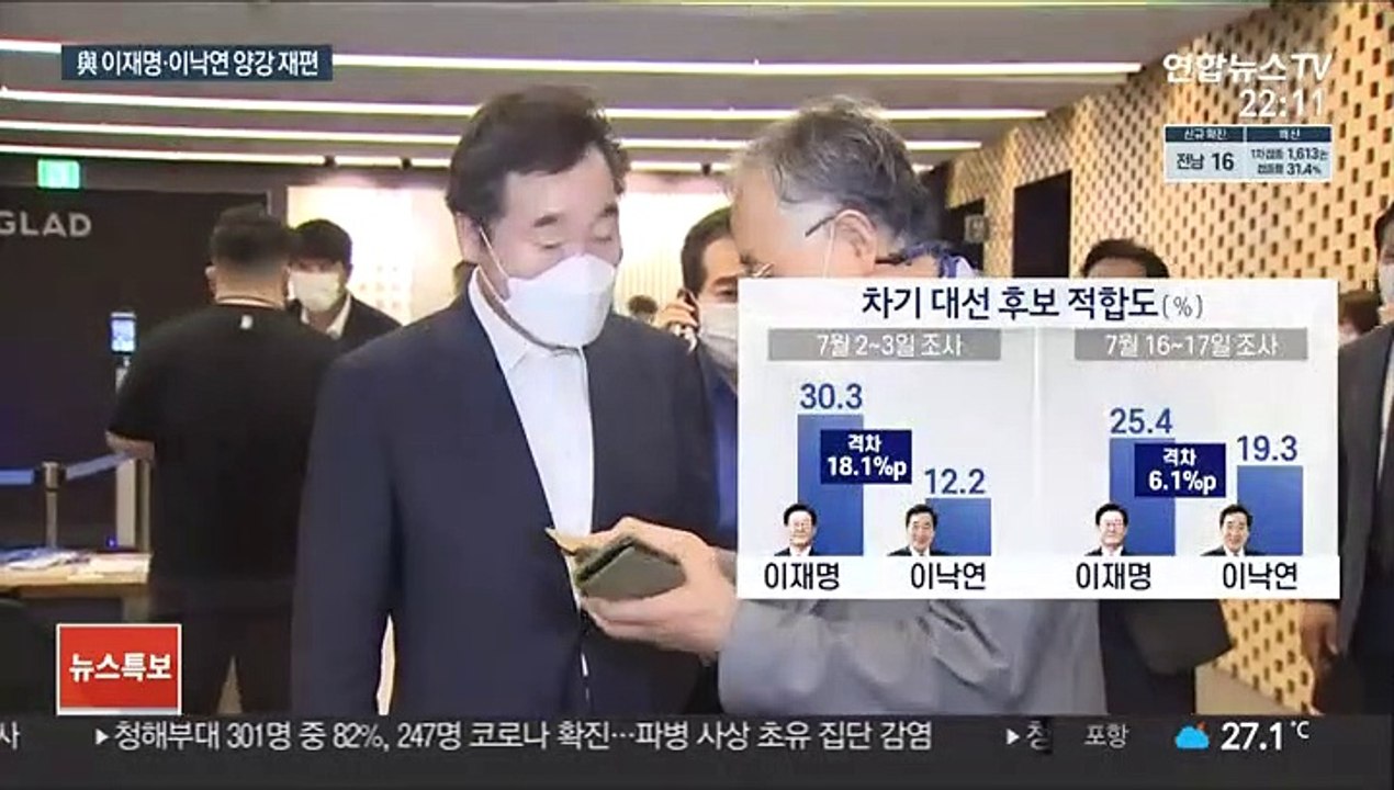 이낙연 약진에 與 양강구도 재편…신경전 최고조
