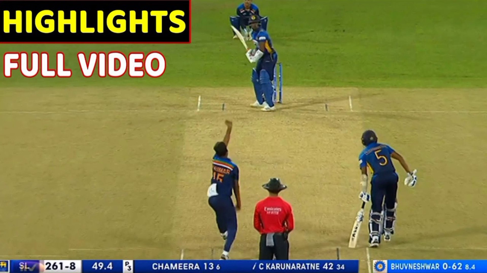 India Vs Sri Lanka 1St ODI Match Full Match Highlights