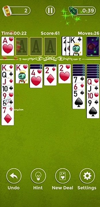 solitaire beating 1 minute