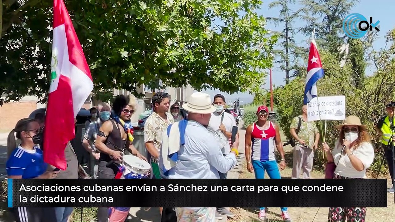 Asociaciones cubanas envían a Sánchez una carta para que condene la dictadura cubana