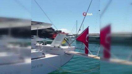 Milyon dolarlık yat küle döndü