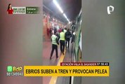 Denuncian que extranjeros presuntamente ebrios subieron a tren y provocaron pelea