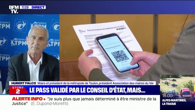 Pour Hubert Falco, maire de Toulon, le pass sanitaire fait partie des responsabilités que nous devons assumer