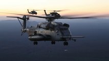 Awesome Footage • CH-53E Super Stallion & MH-60M Blackhawks • Flying in Formation • Arizona USA