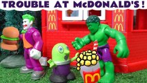 Marvel Avengers Hulk Toy with McDonalds Trouble with the Funny Funlings and Thomas and Friends in this Stop Motion Toy Episode Family Friendly Full Episode English Video for Kids from Toy Trains 4U