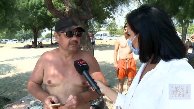 Menekşe Plajı doldu taştı