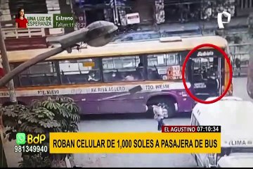 Puente Nuevo: sujetos aprovechan caos vehicular para robar celulares a pasajeros de bus