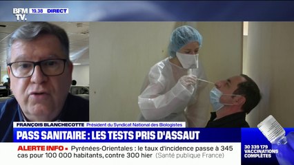 François Blanchecotte, président du Syndicat national des biologistes, déplore "un manque de bras" face aux tests Covid pris d'assaut