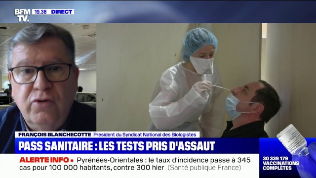 François Blanchecotte, président du Syndicat national des biologistes, déplore un manque de bras face aux tests Covid pris d'assaut