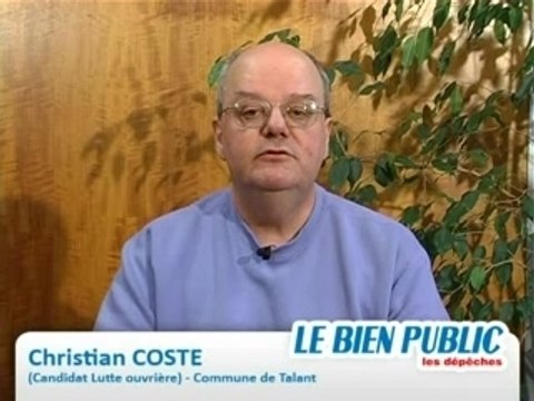 Christian Coste - Candidat Lutte ouvrière - Talant