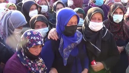 Baraj gölünde boğulan 5 kişilik aile son yolculuğuna uğurlandı