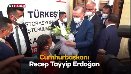 Cumhurbaşkanı Erdoğan'dan Türkeş'in doğduğu müze eve ziyaret