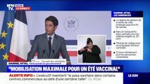 Gabriel Attal (porte-parole du gouvernement) dévoile le cadre de sanctions prévues pour le contrôle du pass sanitaire