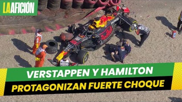 Verstappen y Hamilton protagonizan fuerte choque en arranque del GP de Gran Bretaña
