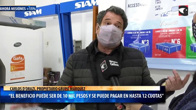 “El beneficio puede ser de 10 mil pesos y se puede pagar en hasta 12 cuotas”