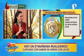 D’Mañana comparte una receta ‘deli’: ‘cupcakes’ con sabor a arroz con leche