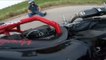 Brake Mishap Causes Motorcycle Front Flip