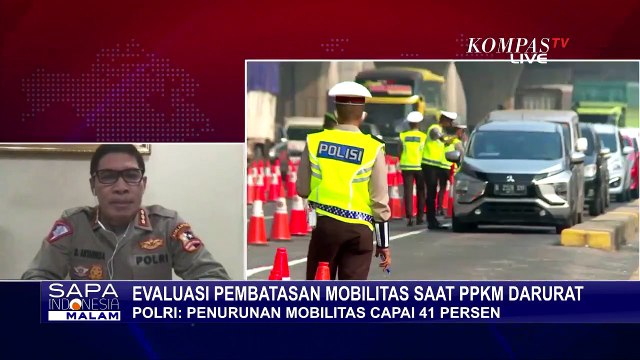Evaluasi Pembatasan Mobilitas Saat PPKM Darurat, Ini Penjelasan Polri
