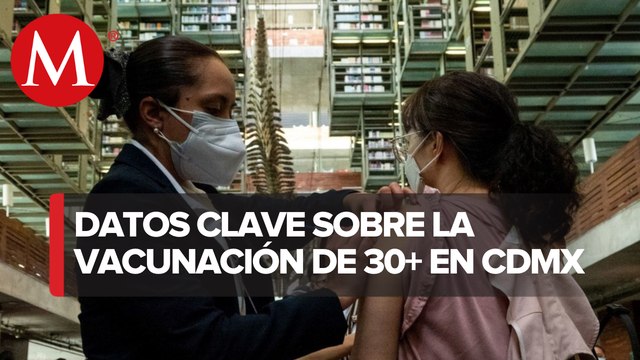 Sedes y fechas; así será la vacunación contra covid a mayores de 30 años en CdMx
