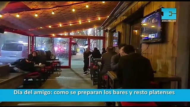 Día del amigo: como se preparan los bares y resto platenses