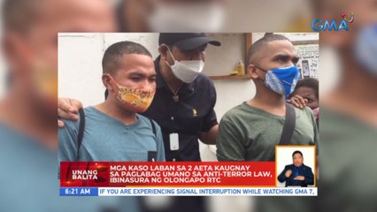 Mga kaso laban sa 2 aeta kaugnay sa paglabag umano sa anti-terror law, ibinasura ng Olongapo RTC | UB