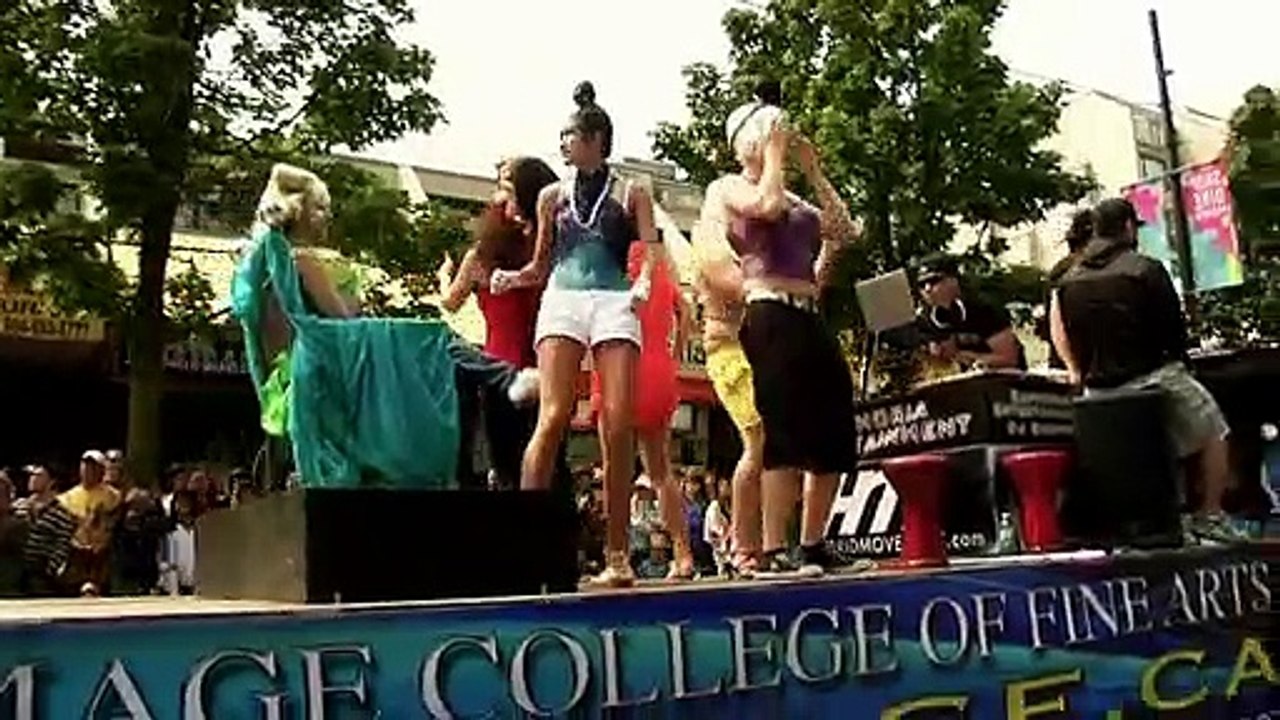 Make-up & acting school assists Pride Parade in performance!