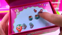4 Shopkins Jewelry Boxes Charm Necklaces & Earrings S 1 Characters Video