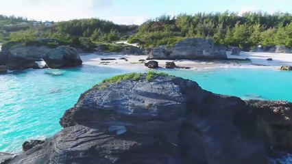 Relaxing Music Along With Beautiful Nature Videos - FLYING OVER BERMUDA-4K Video Part-II