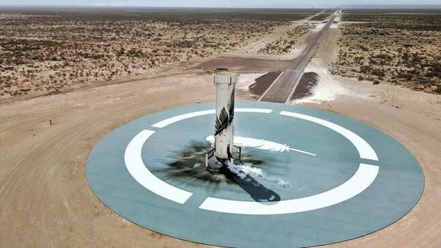 Jeff Bezos set to fly into space in Blue Origin's New Shepard aircraft