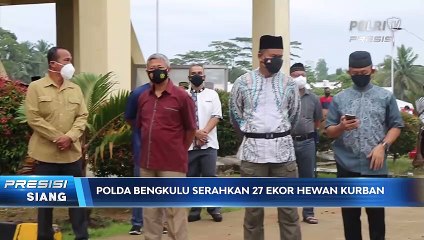 Polda Bengkulu Serahkan Hewan Kurban