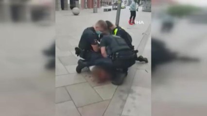 Almanya'daki polis şiddeti George Floyd'u akıllara getirdi
