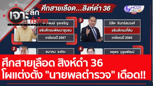 ศึกสายเลือด สิงห์ดำ 36 โผแต่งตั้ง นายพลตำรวจ เดือด!! : เจาะลึกทั่วไทย (20 ก.ค. 64)