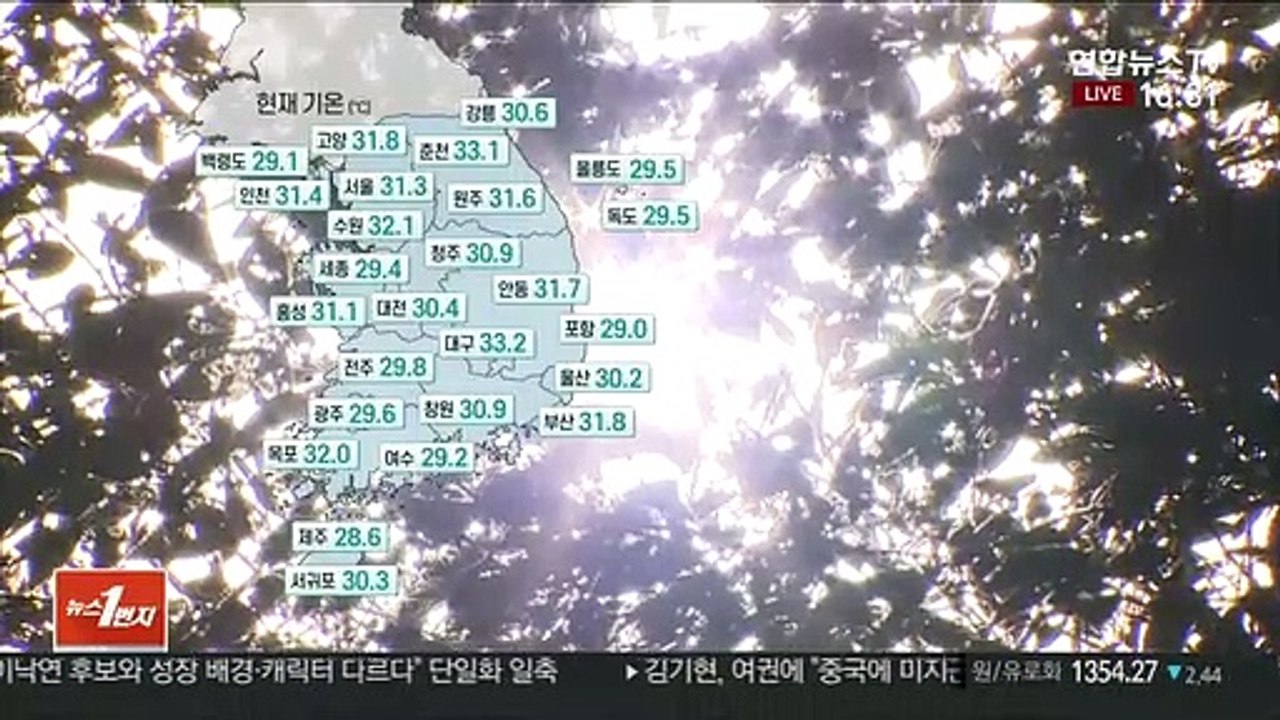 [날씨] 주 내내 35도 안팎 폭염…곳곳 요란한 소나기