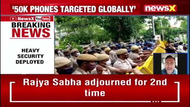 TMC & Cong Stage Protest Over Pegasus Spyware Ruckus Erupts In Parl NewsX