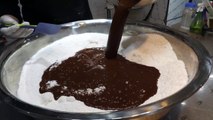 Making Chocolate Rice Cake - Korean Street Food
